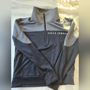 Under Armour Black and Gray Pullover S